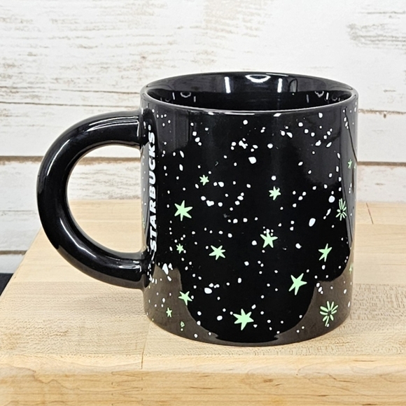 Starbucks Halloween 2022 Night Sky Glow In The Dark Stars Mug 12oz - Picture 2 of 7